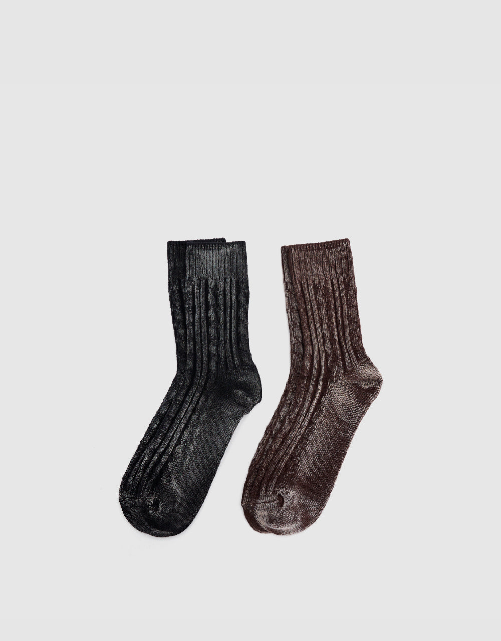 Textured Mid-Length Socks