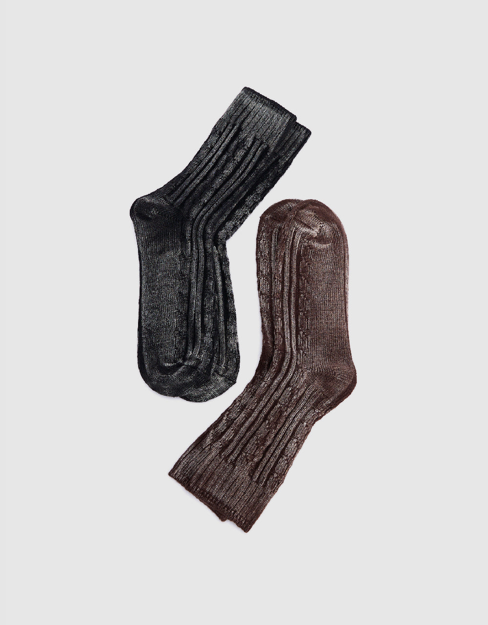 Textured Mid-Length Socks