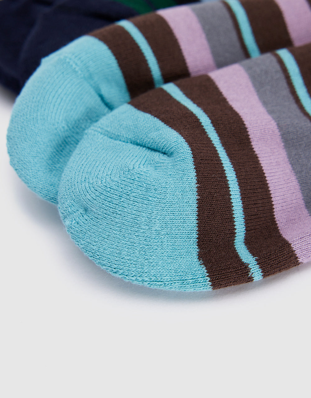 Striped Mid-Length Socks