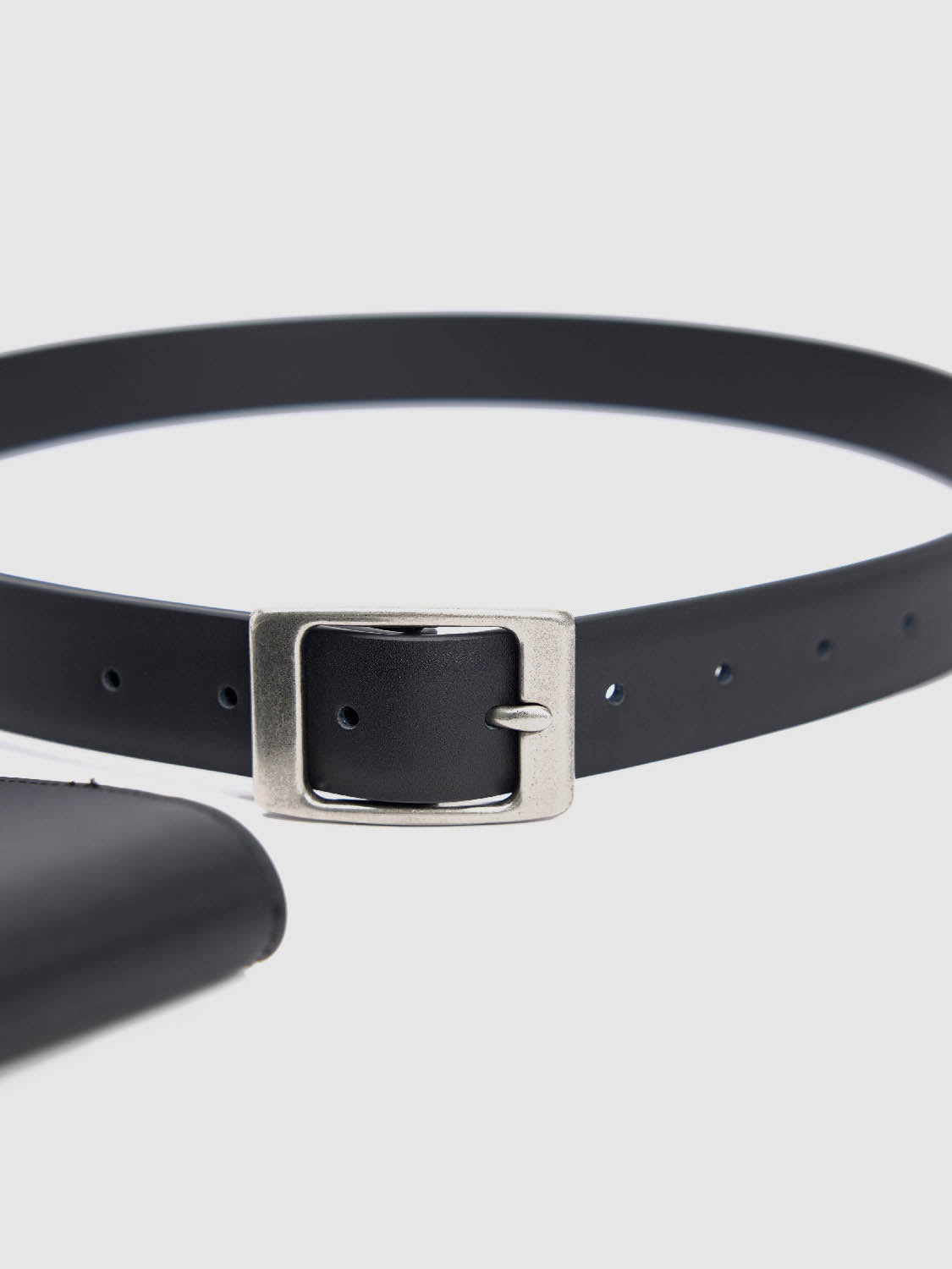 Vegan Leather Belt With Cardholder