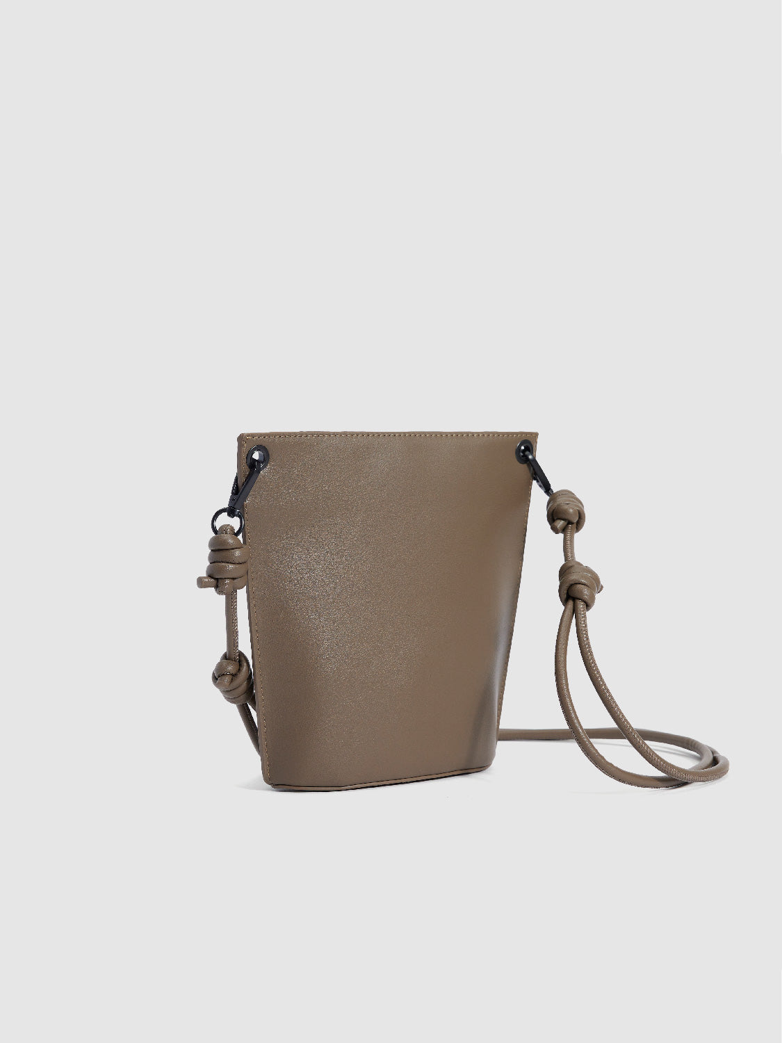 Vegan Leather Crossbody Bag With Knot Strap