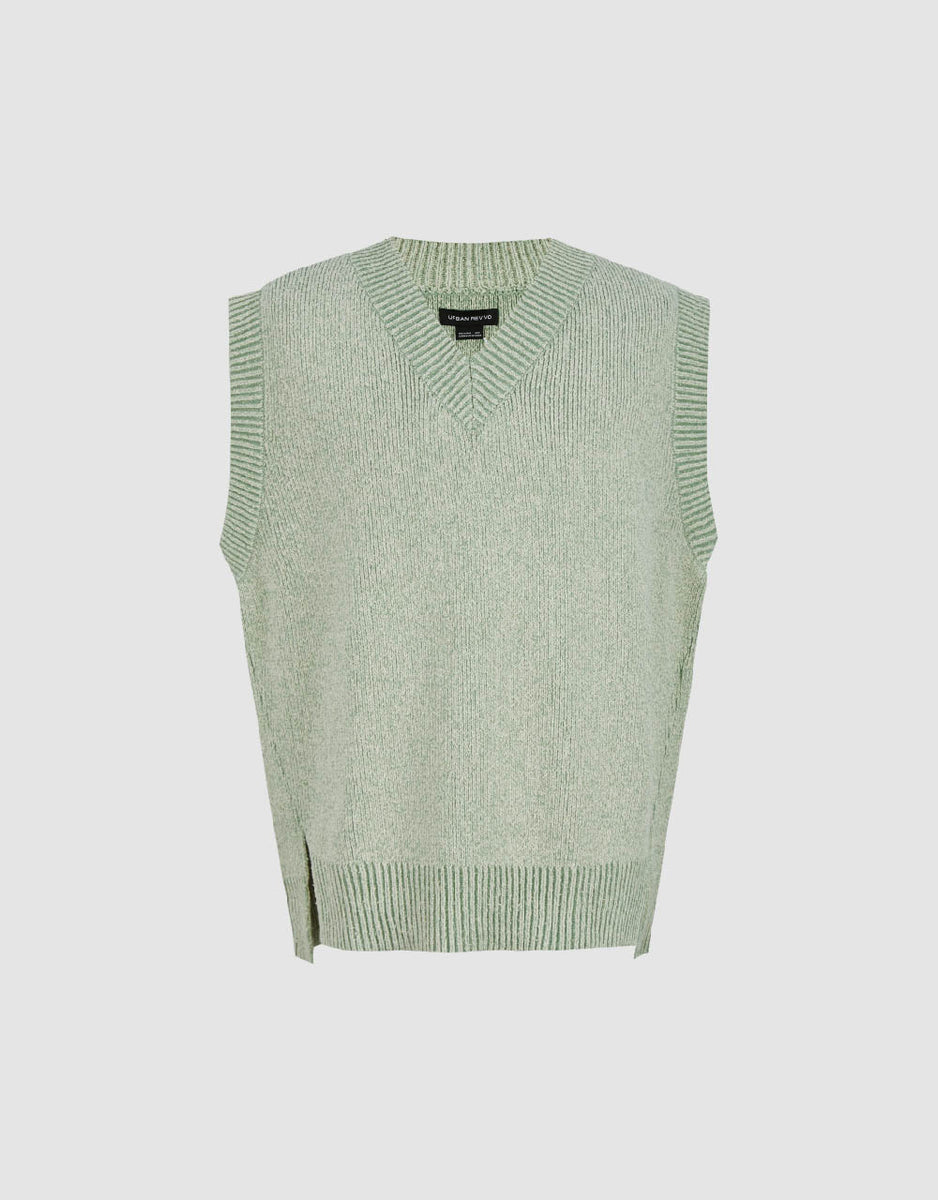 V-Neck Knitted Vest – Urban Revivo Thailand