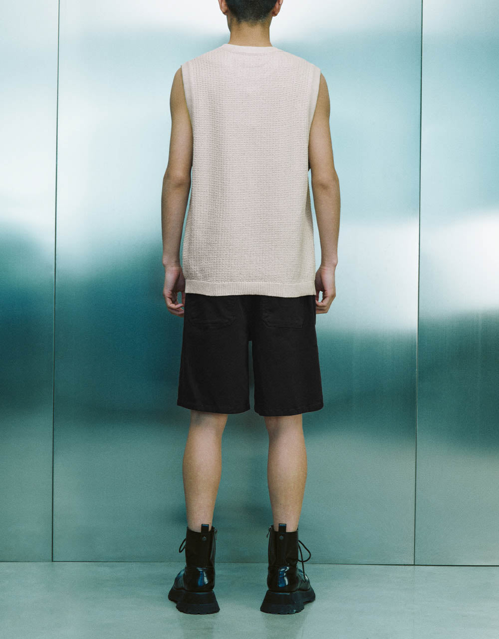 Crew Neck Knitted Tank Top