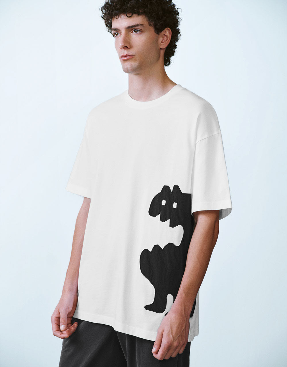 Printed Crew Neck Loose T-Shirt