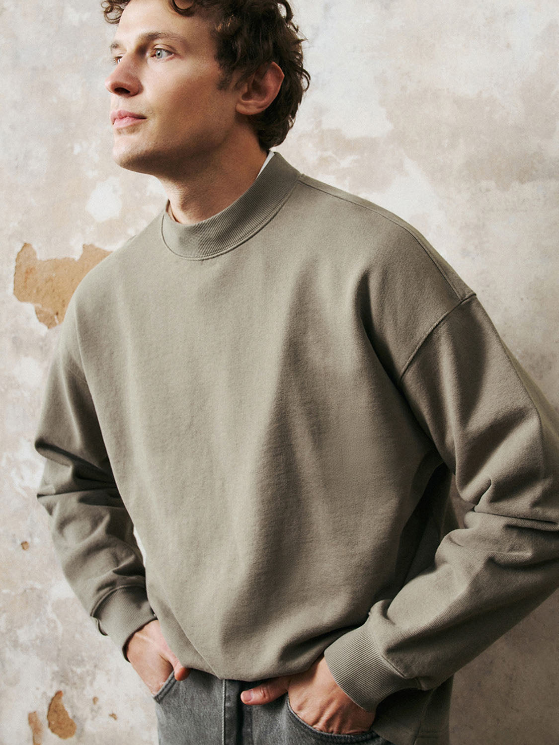 Mock Neck Long Sleeve T-Shirts