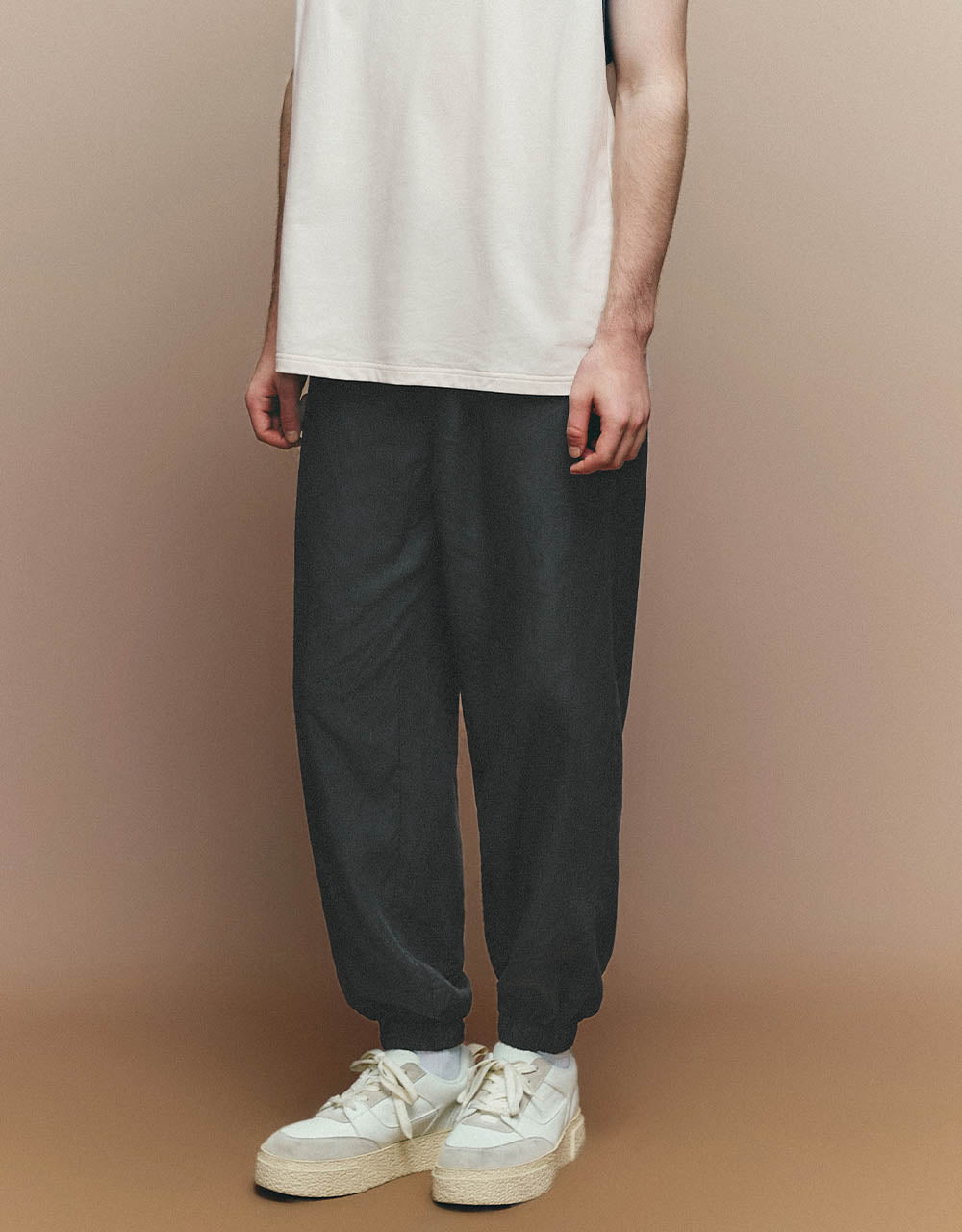 Drawstring Waist Jogger Pants