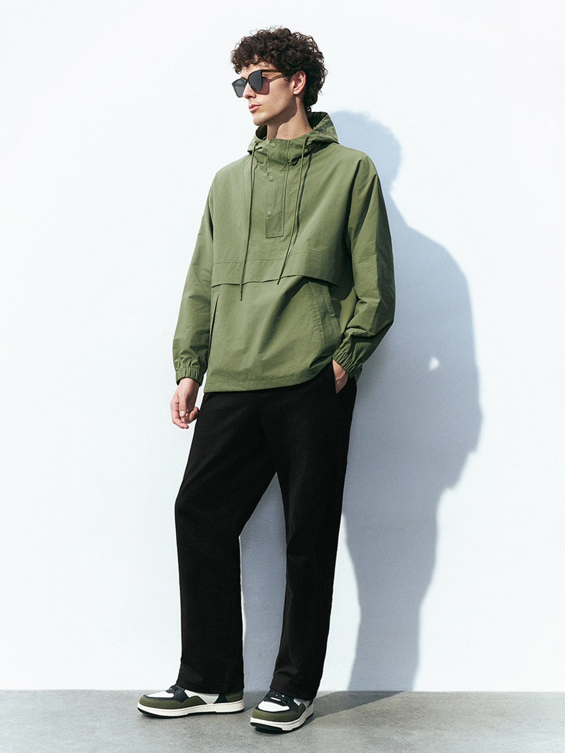 Hooded Oversized Overhead Shirt