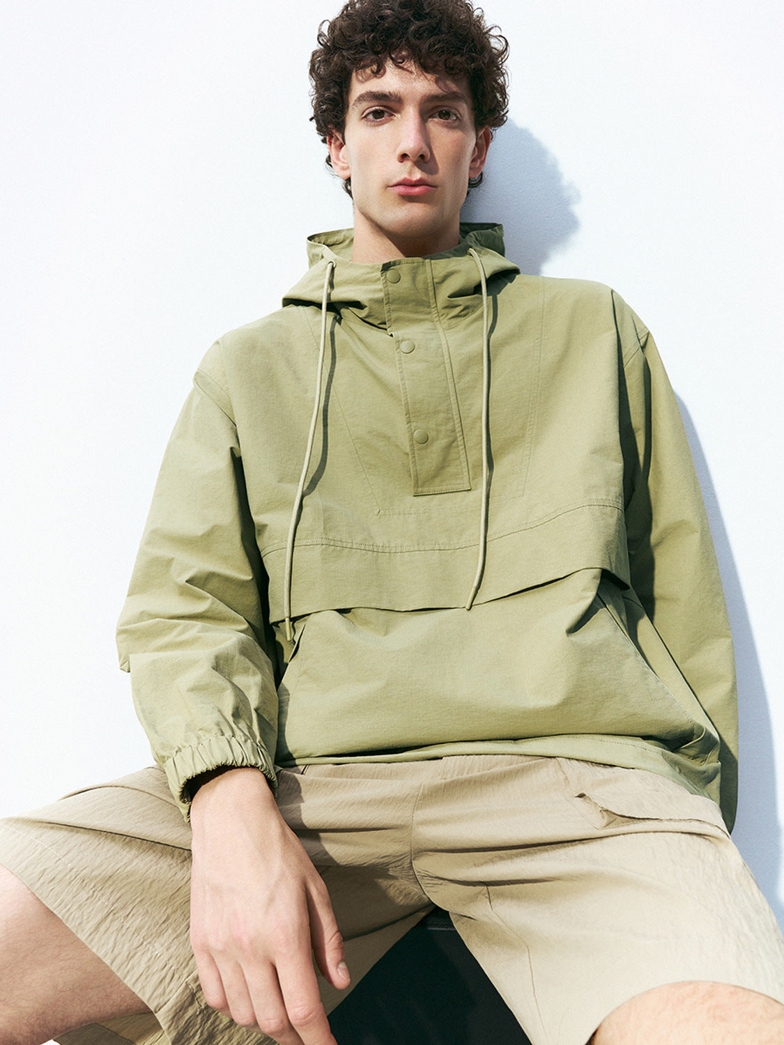 Hooded Oversized Overhead Shirt