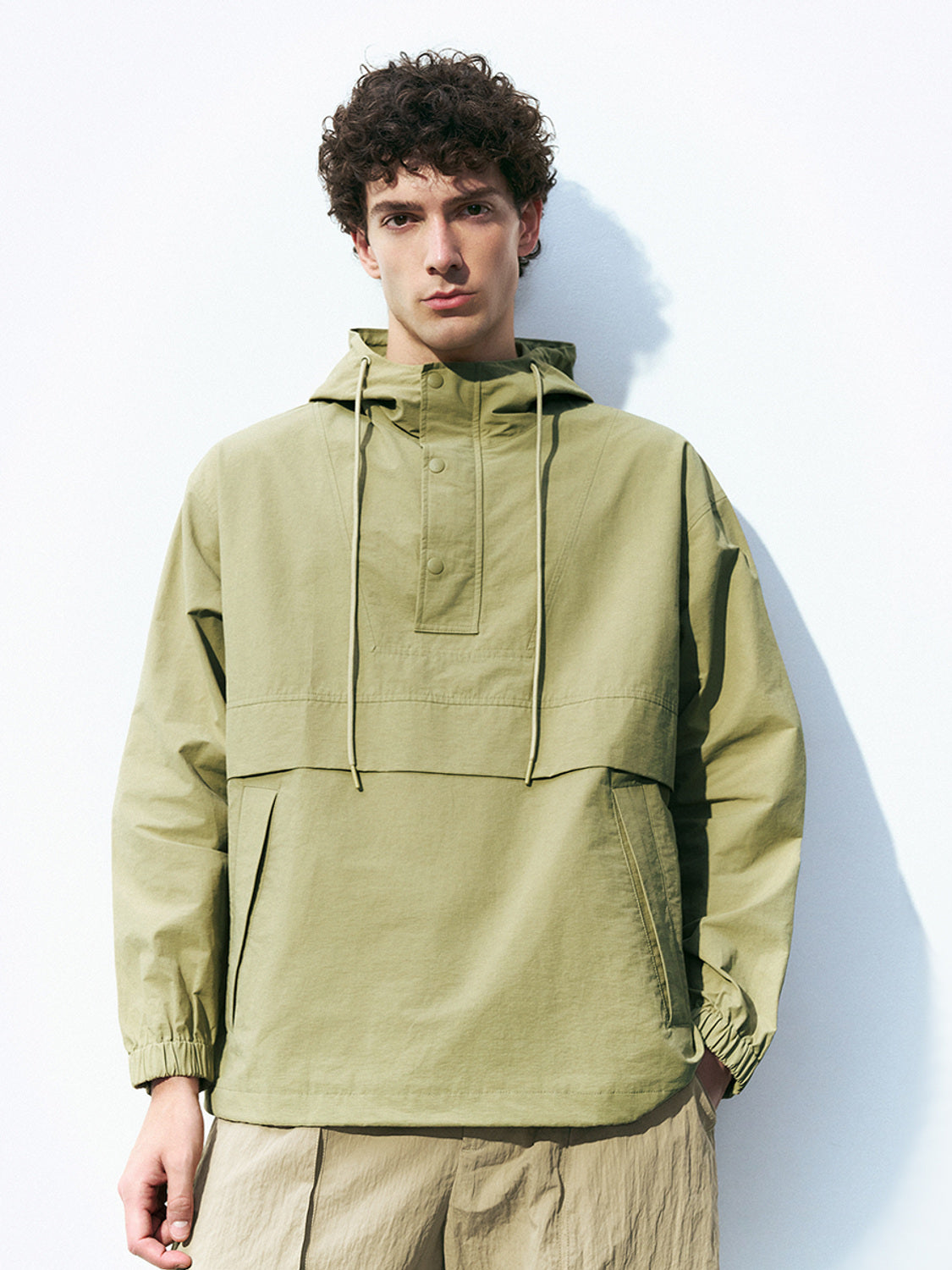 Hooded Oversized Overhead Shirt