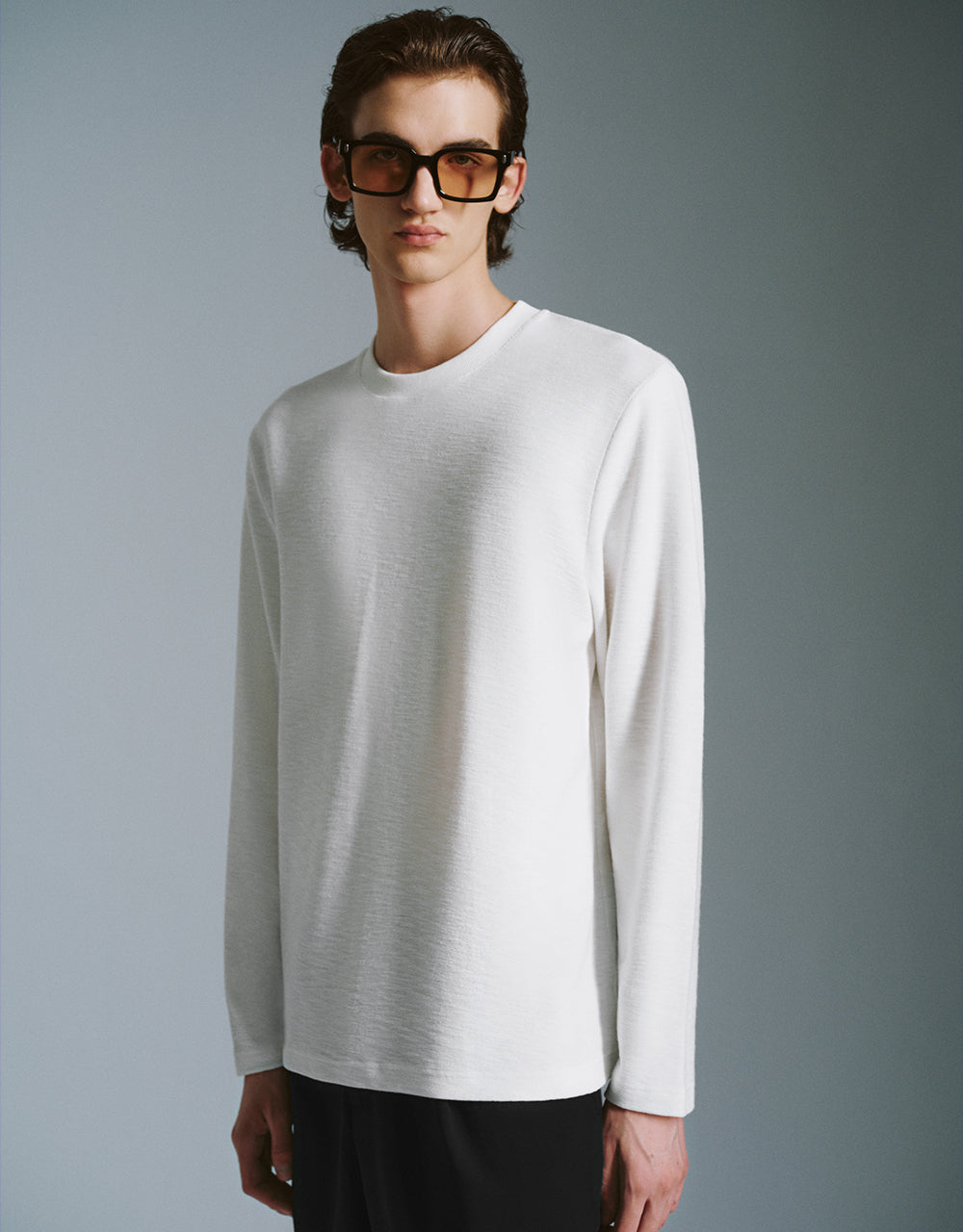 Crew Neck Knitted T-Shirt