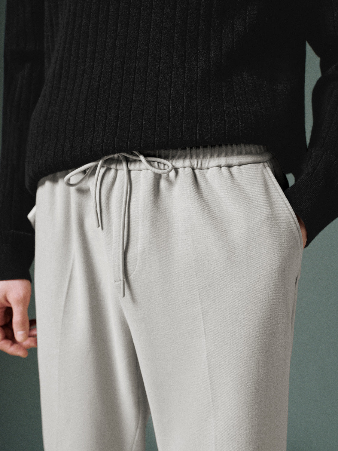 Drawstring Straight Pants