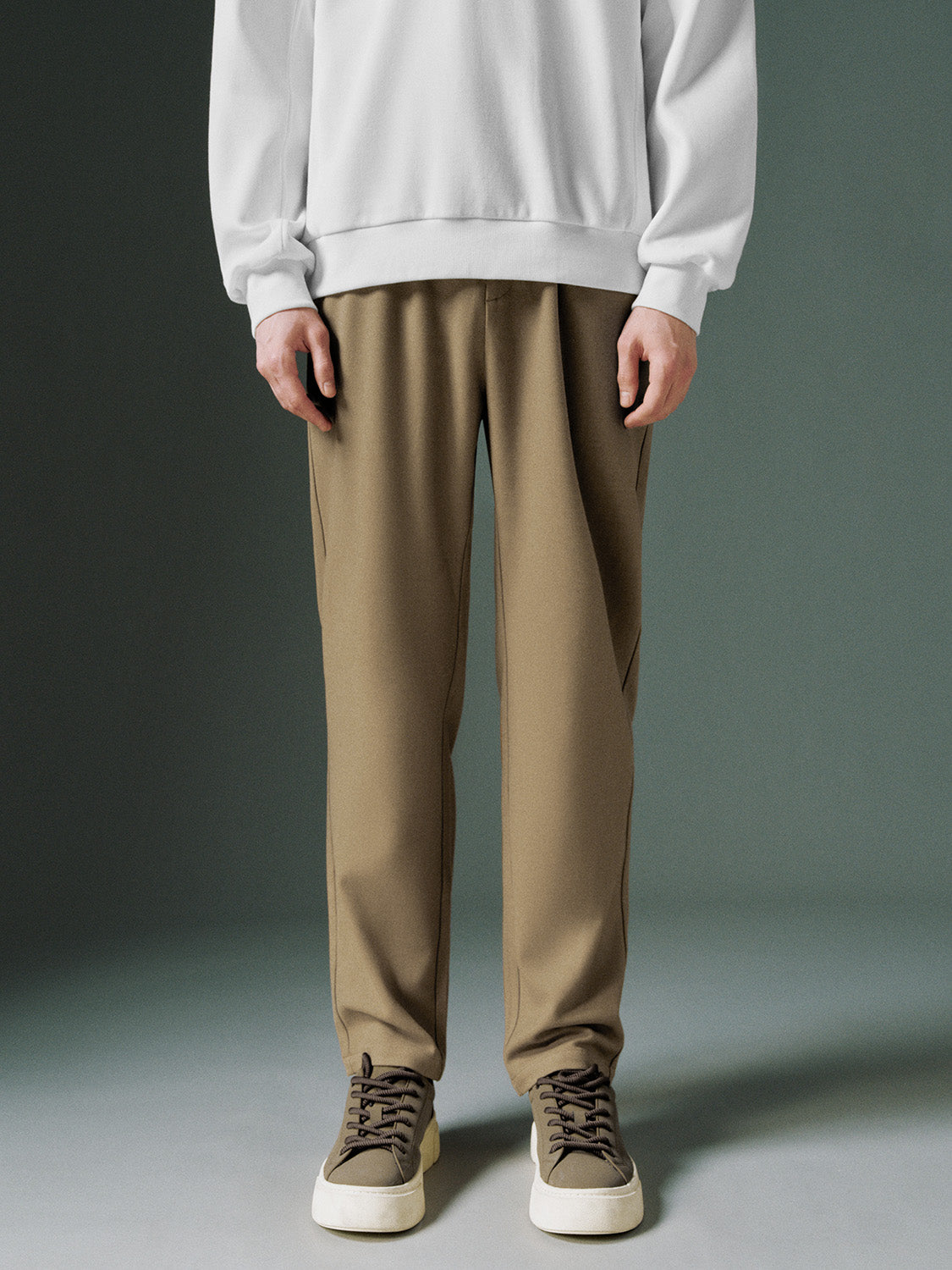 Drawstring Straight Pants