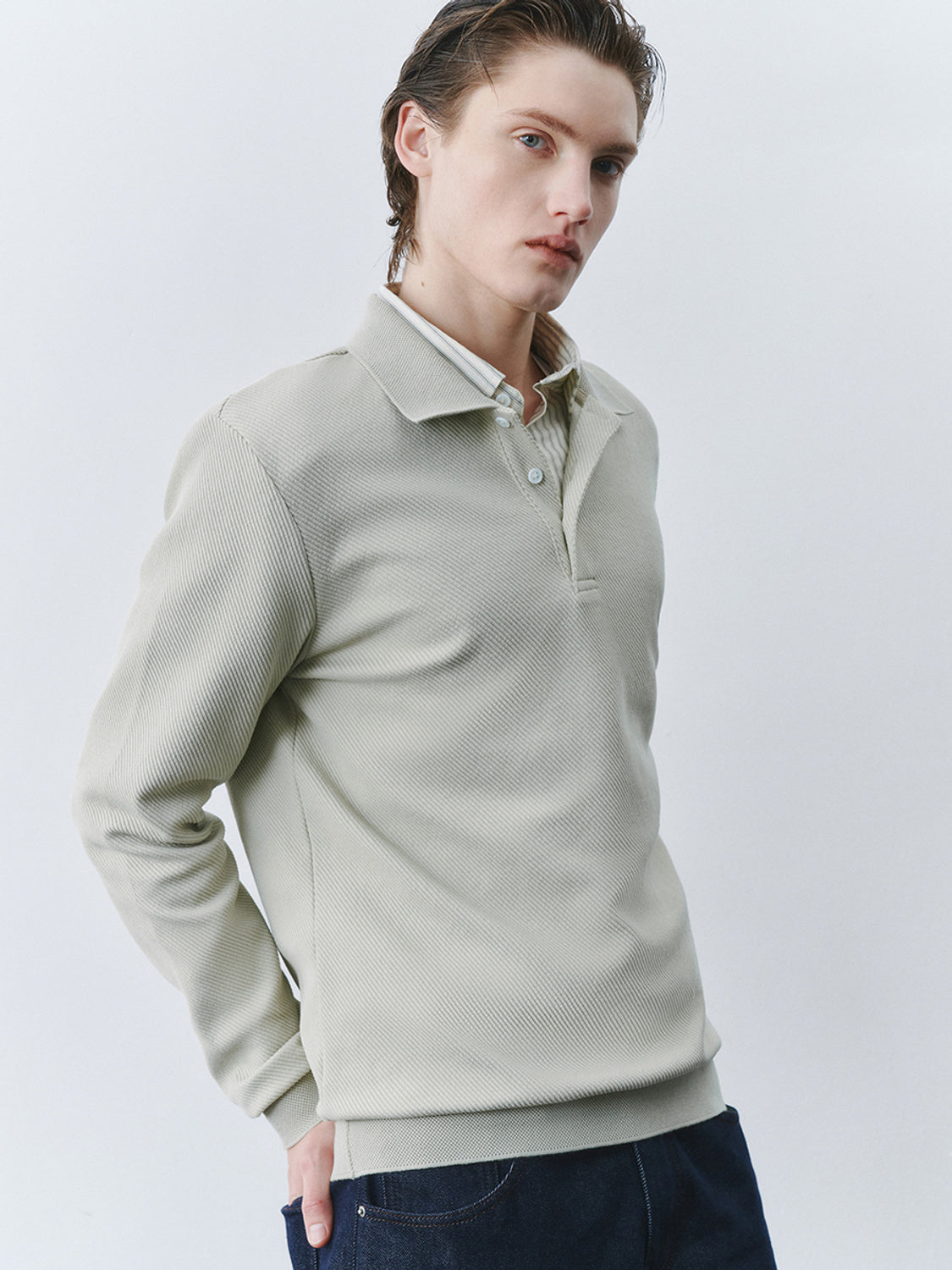 Button Half Placket Polo Shirts