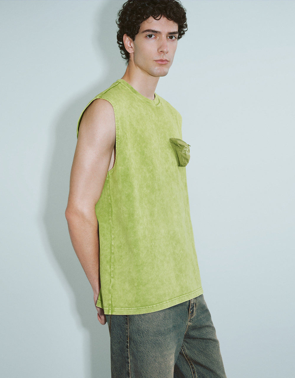 Crew Neck Loose Tank Top