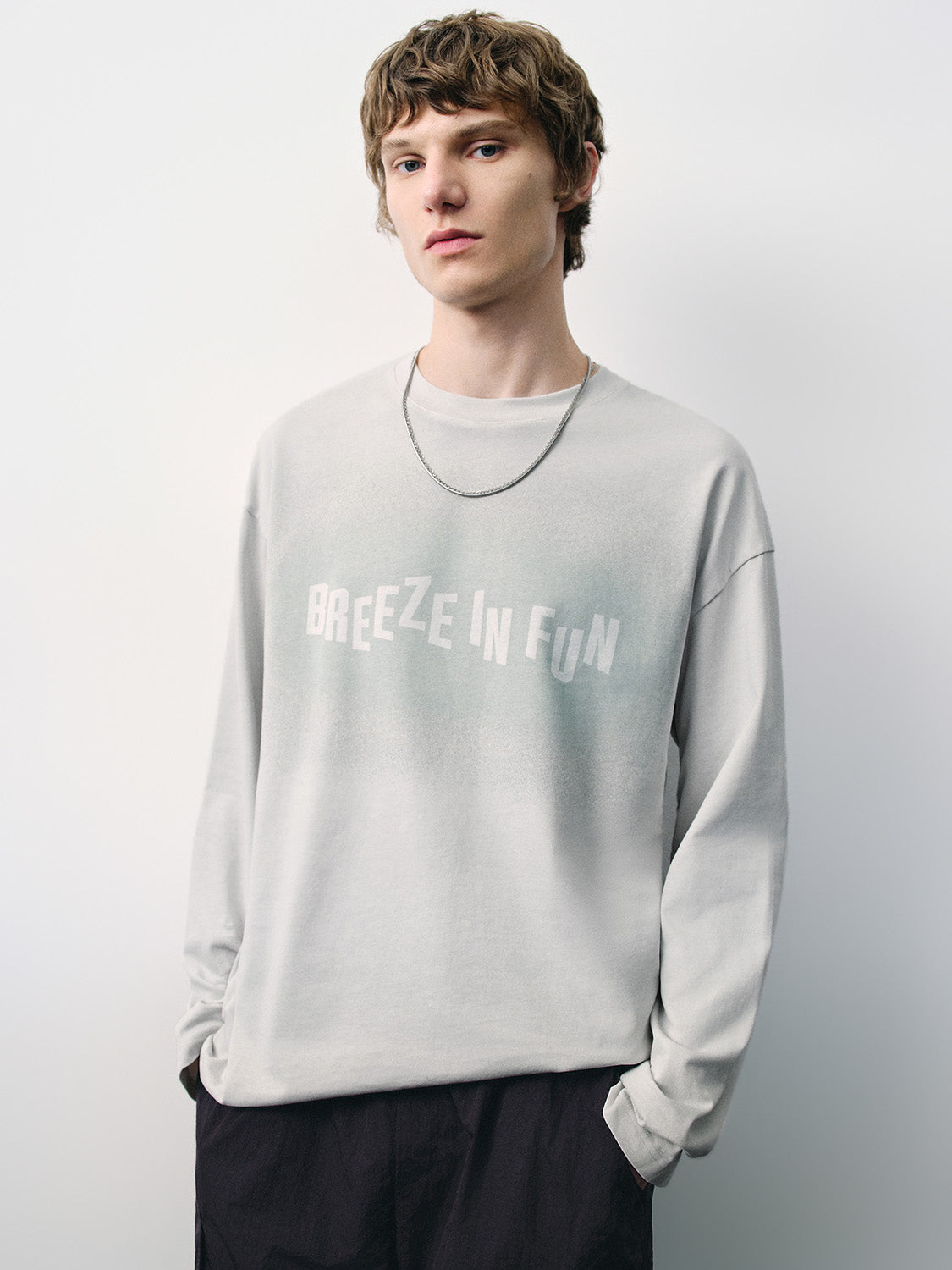 Printed Crew Neck Loose T-Shirt