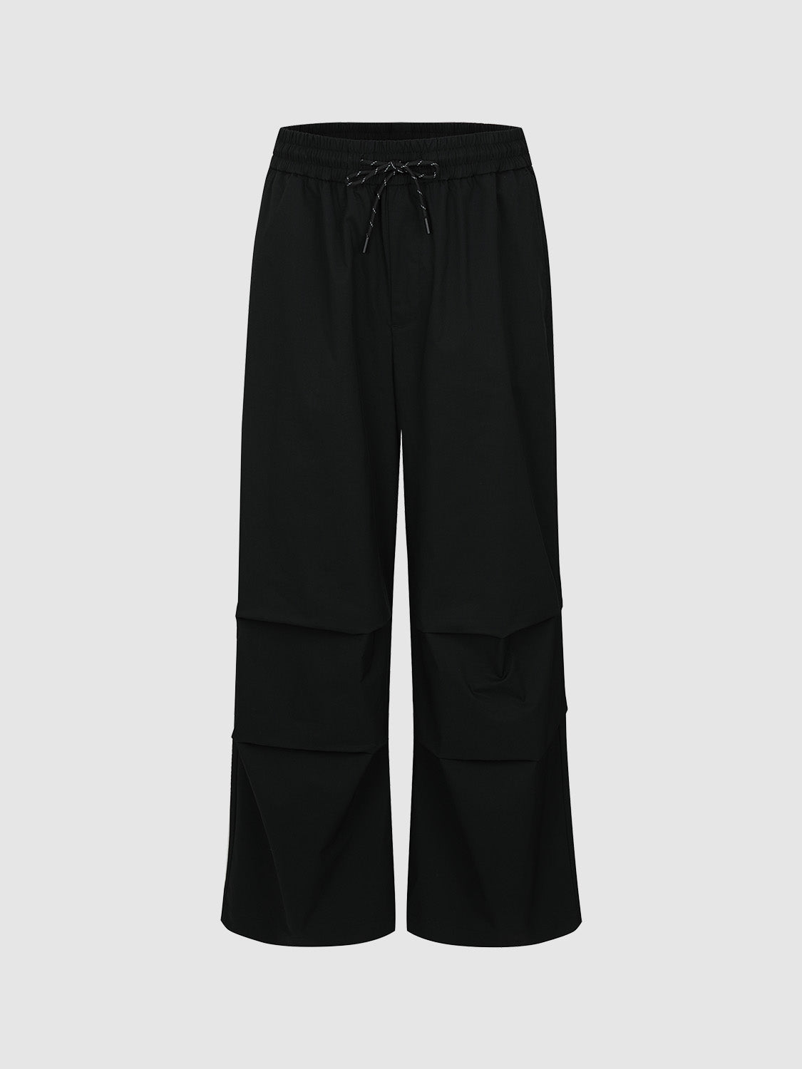 Drawstring Waist Wide-Leg Pants