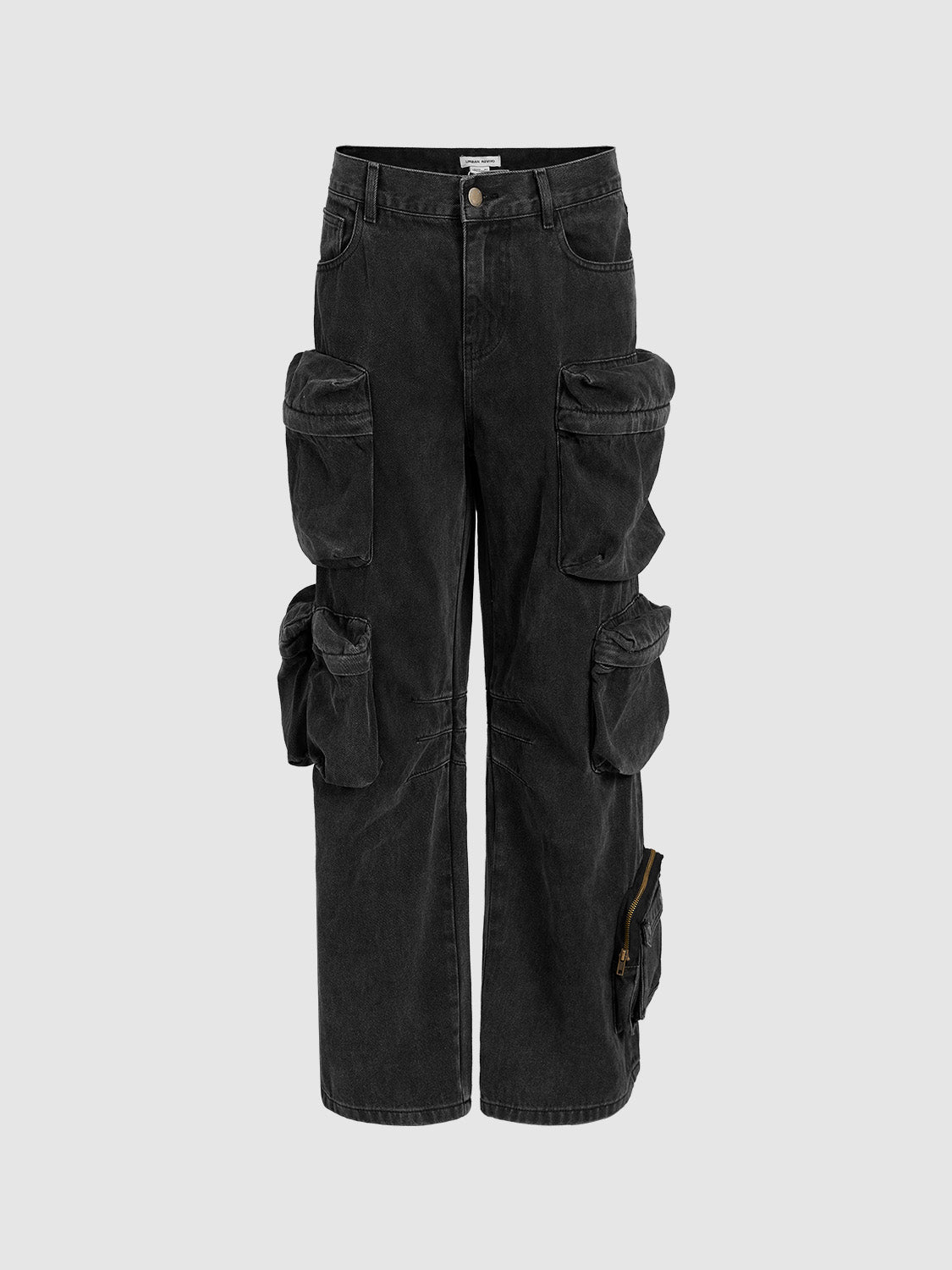 Multi-Pocket Loose Jeans