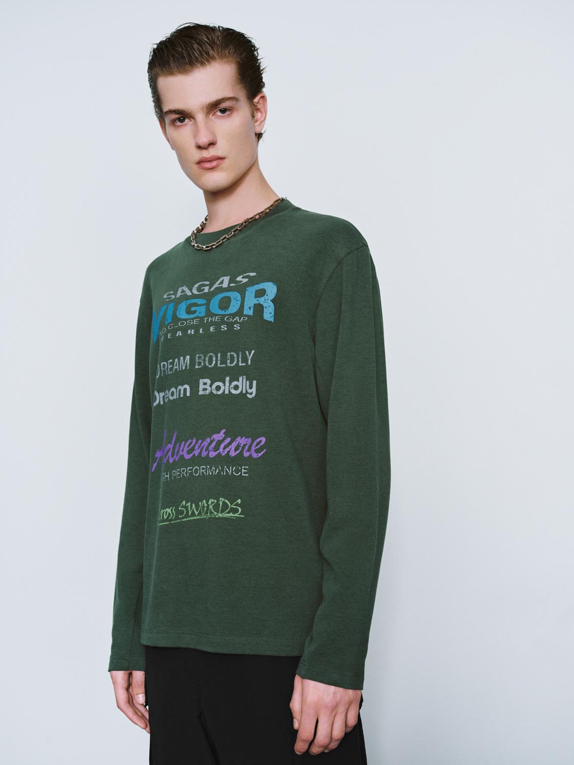 Crew Neck Long Sleeve T-Shirts