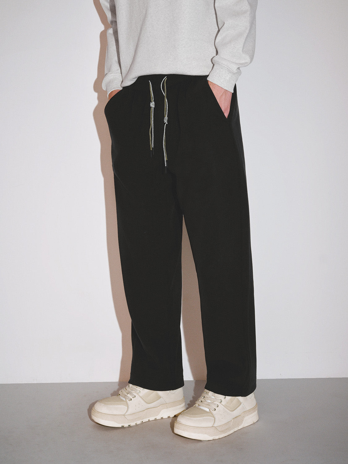 Drawstring Straight Pants