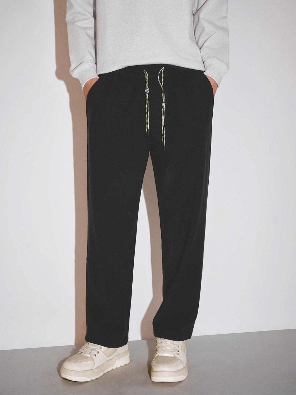 Drawstring Straight Pants