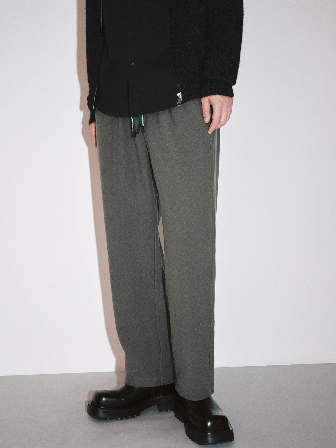 Drawstring Straight Pants