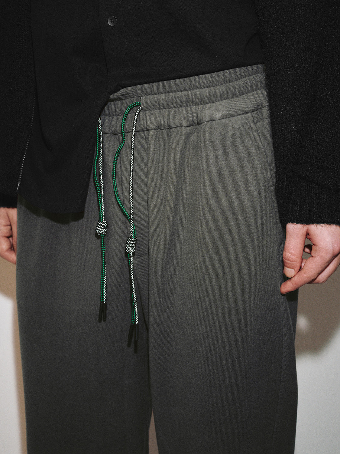 Drawstring Straight Pants