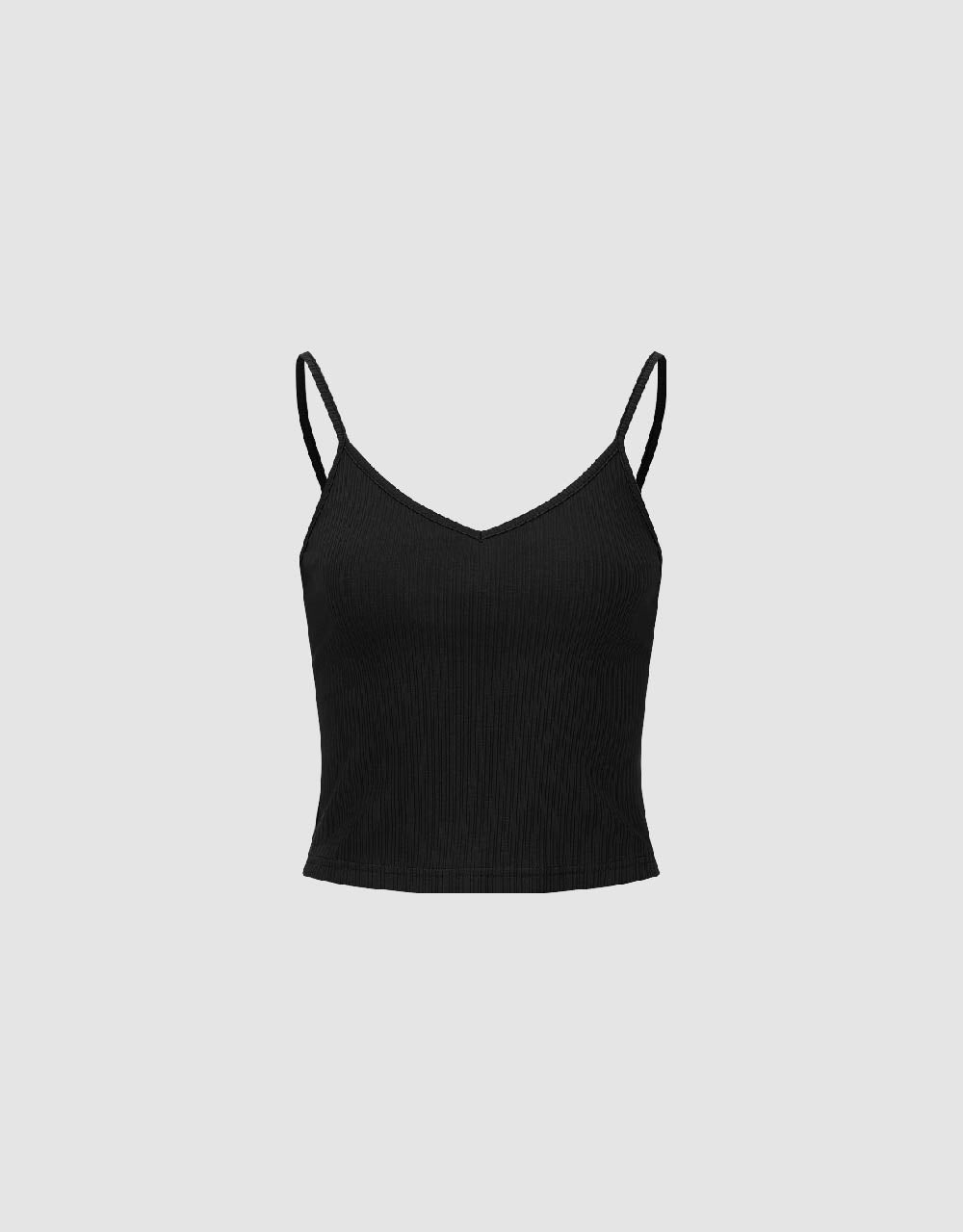 Basic V-Neck Knitted Cami Top