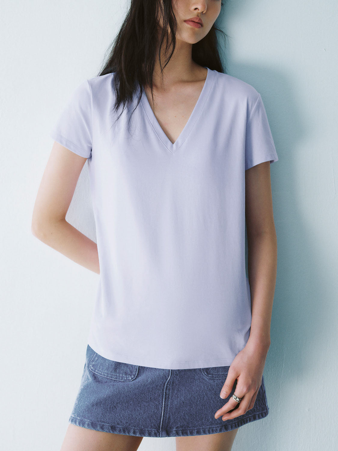 V-Neck Short Sleeve T-Shirts