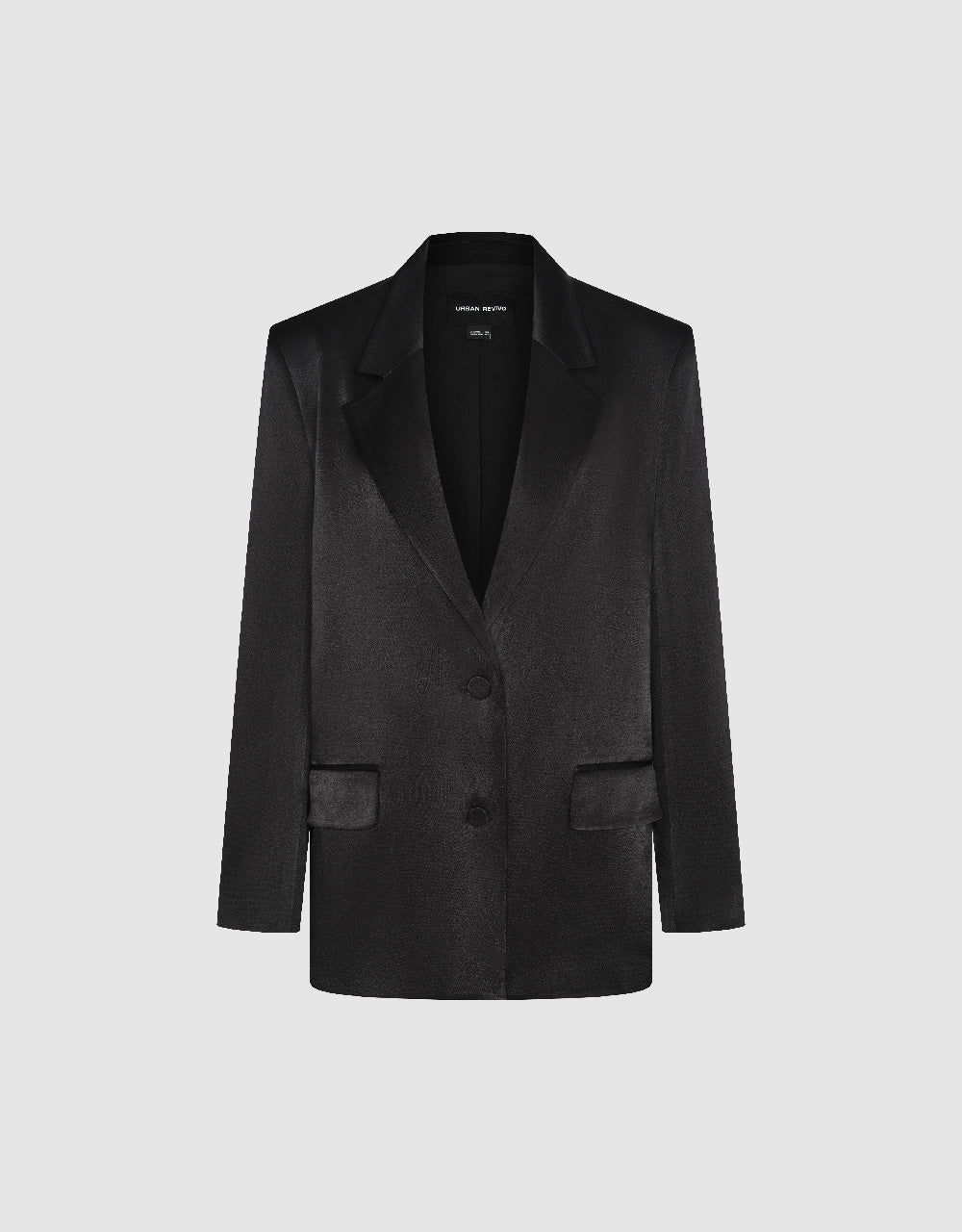 Notch Lapel Straight Blazer