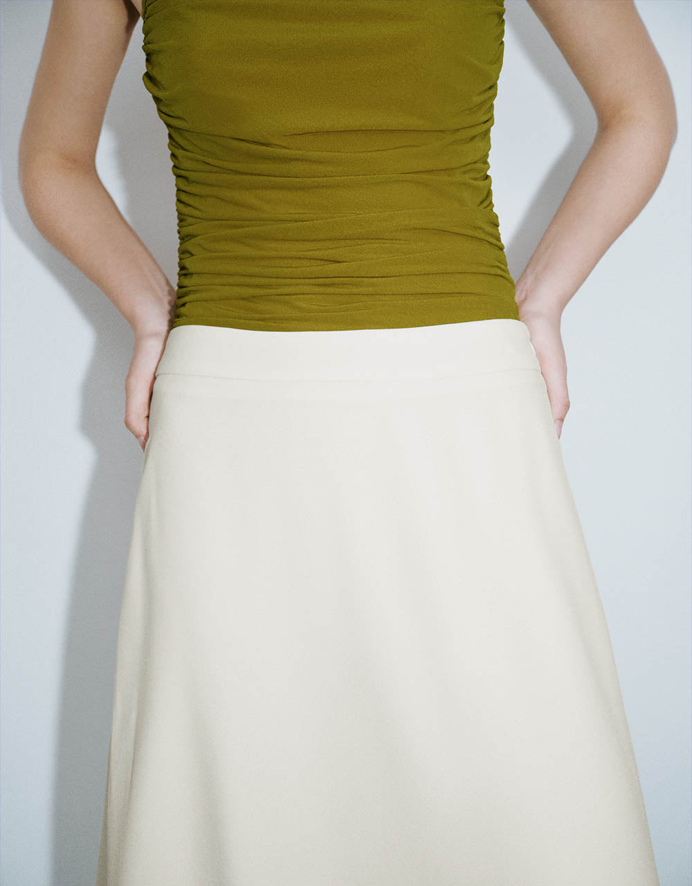 Midi A-Line Skirt