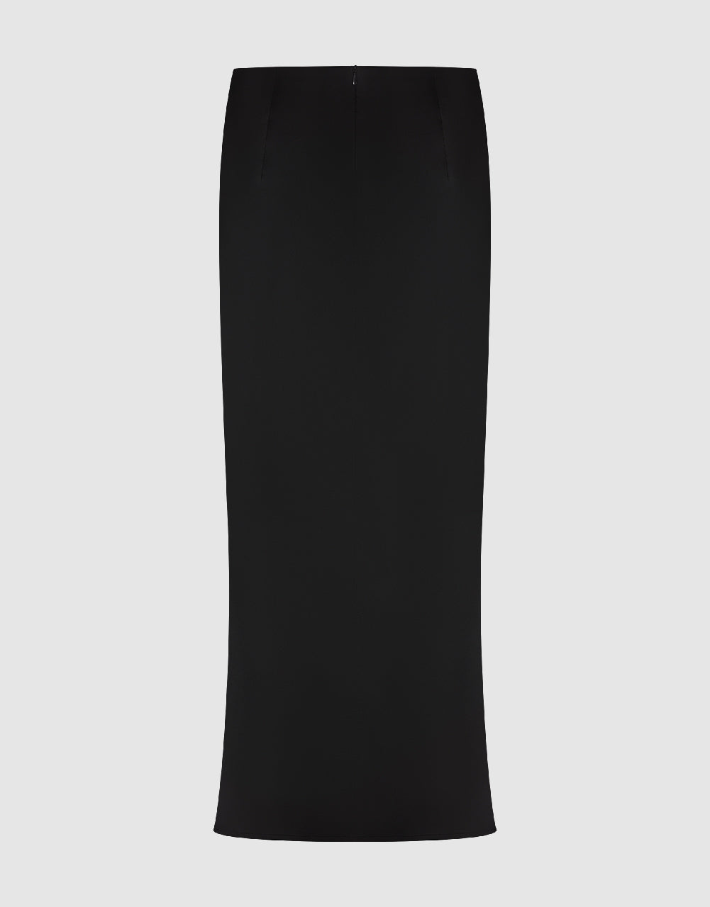 Ruched Midi Straight Skirt