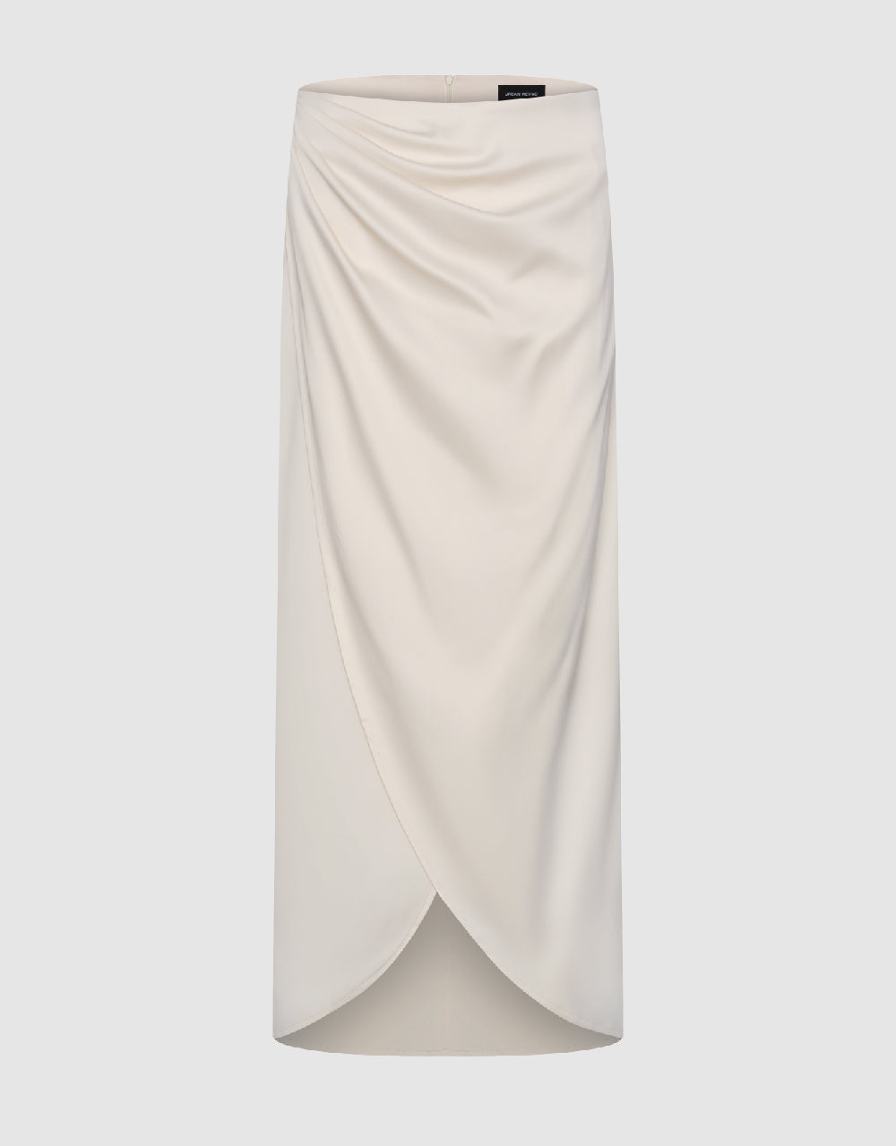 Ruched Midi Straight Skirt