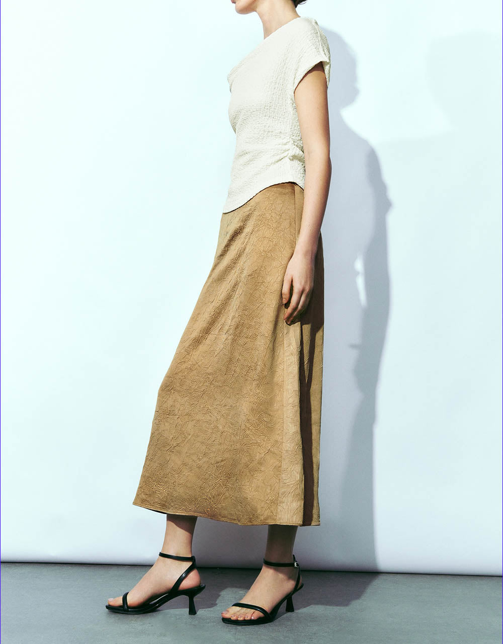 Midi A-Line Skirt