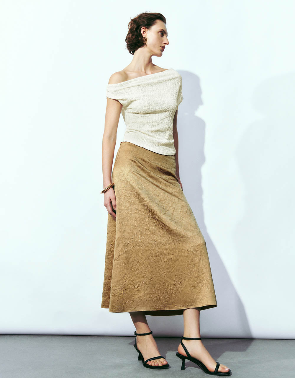 Midi A-Line Skirt