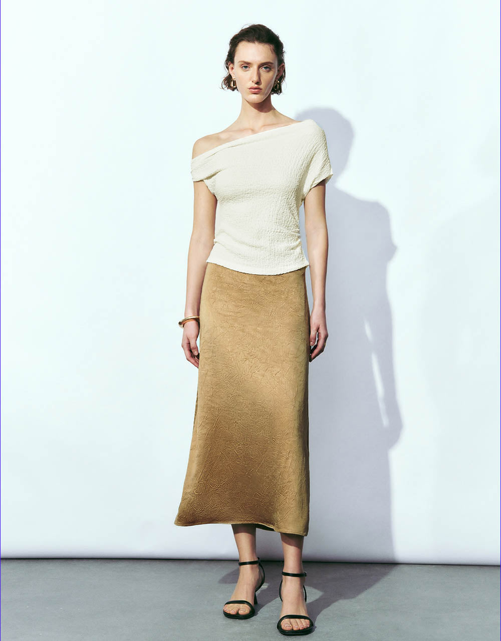 Midi A-Line Skirt