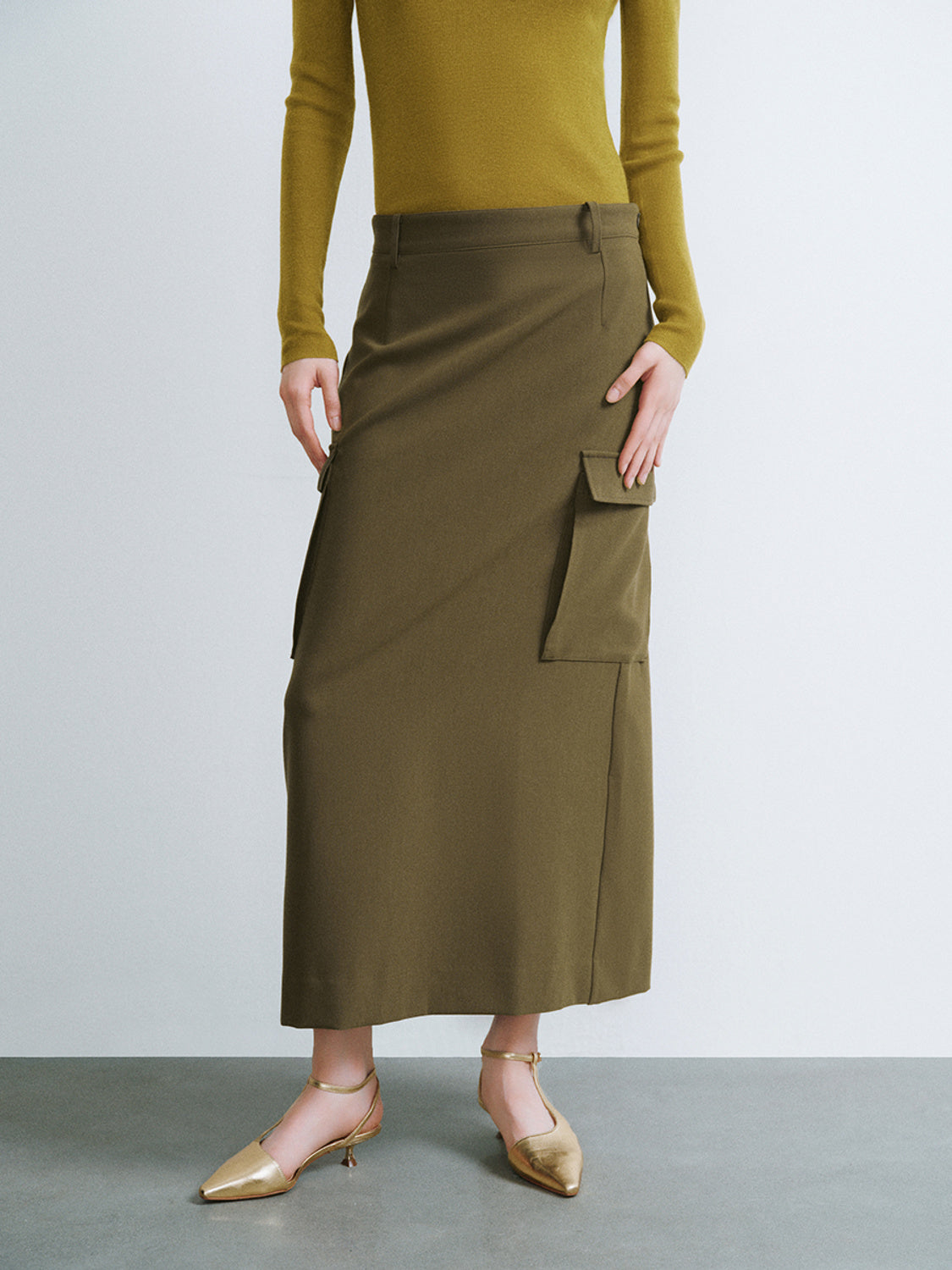 Midi Straight Skirt