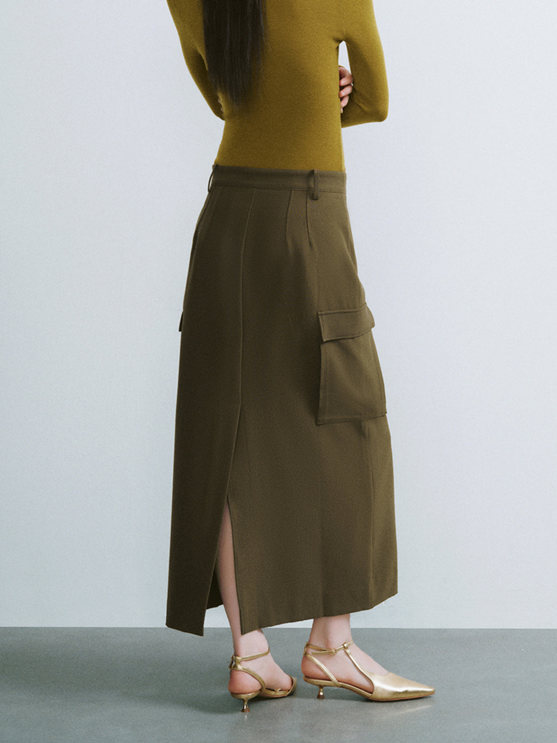 Midi Straight Skirt