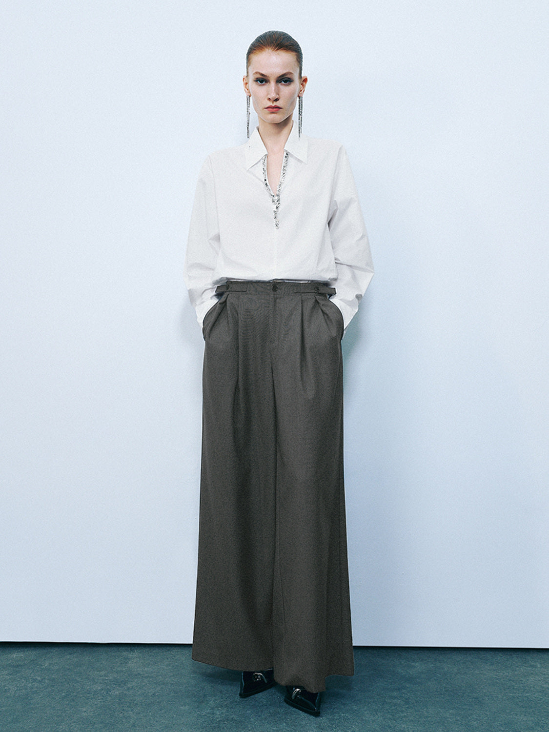 Loose Wide-Leg Pants