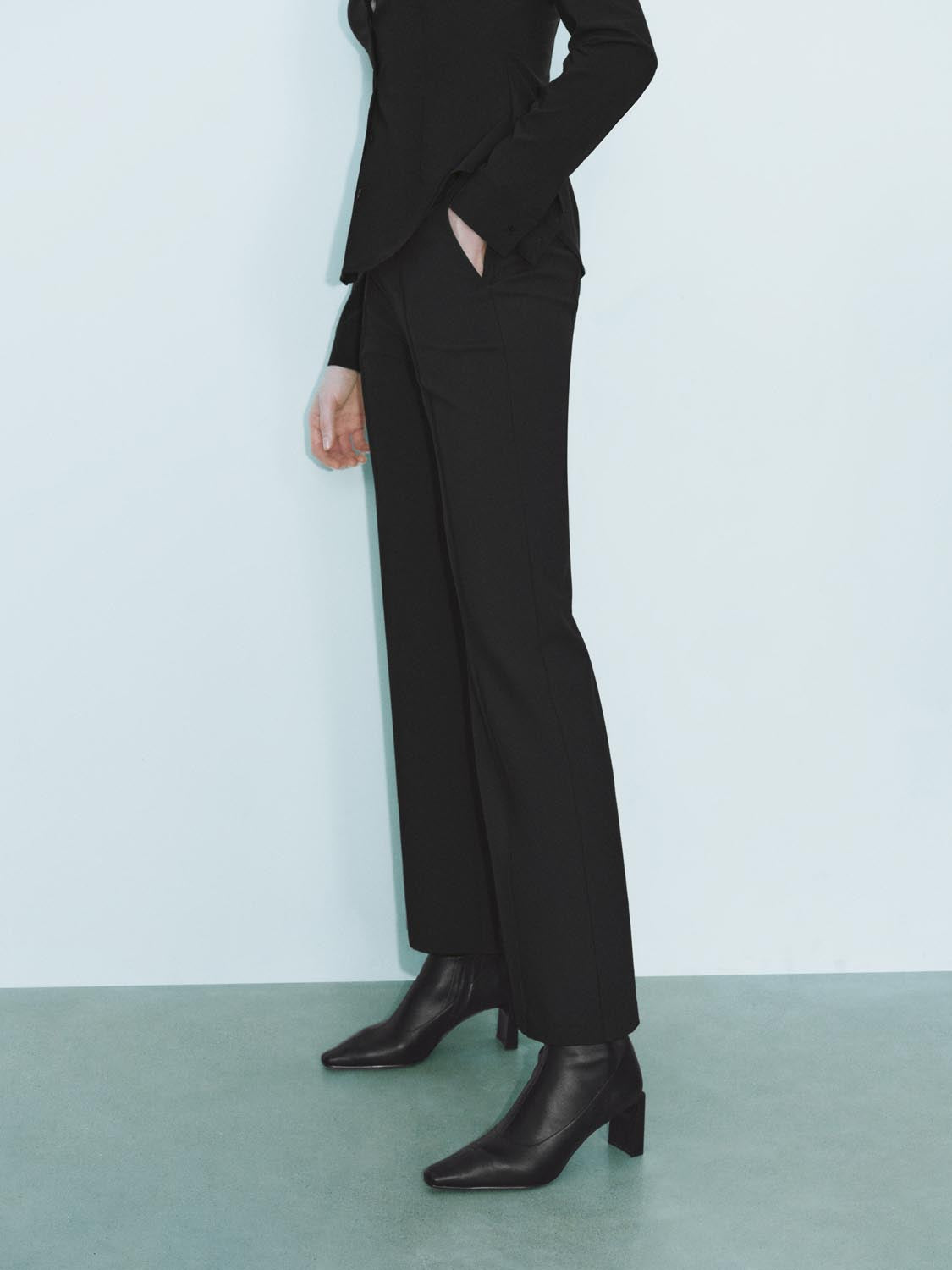 Mid-Length Flare Pants