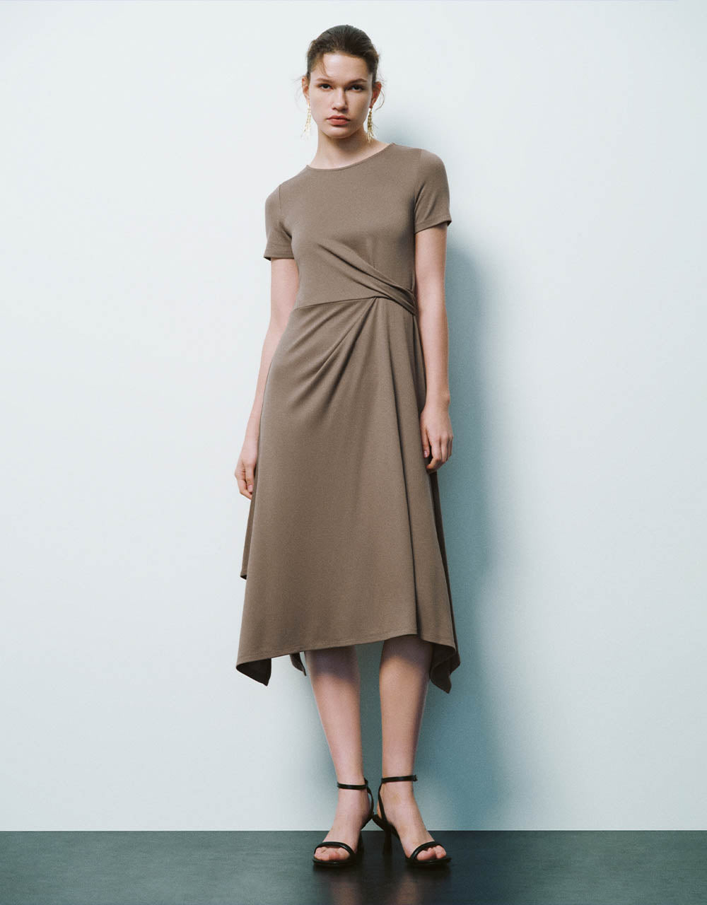 Crew Neck A-Line Dress