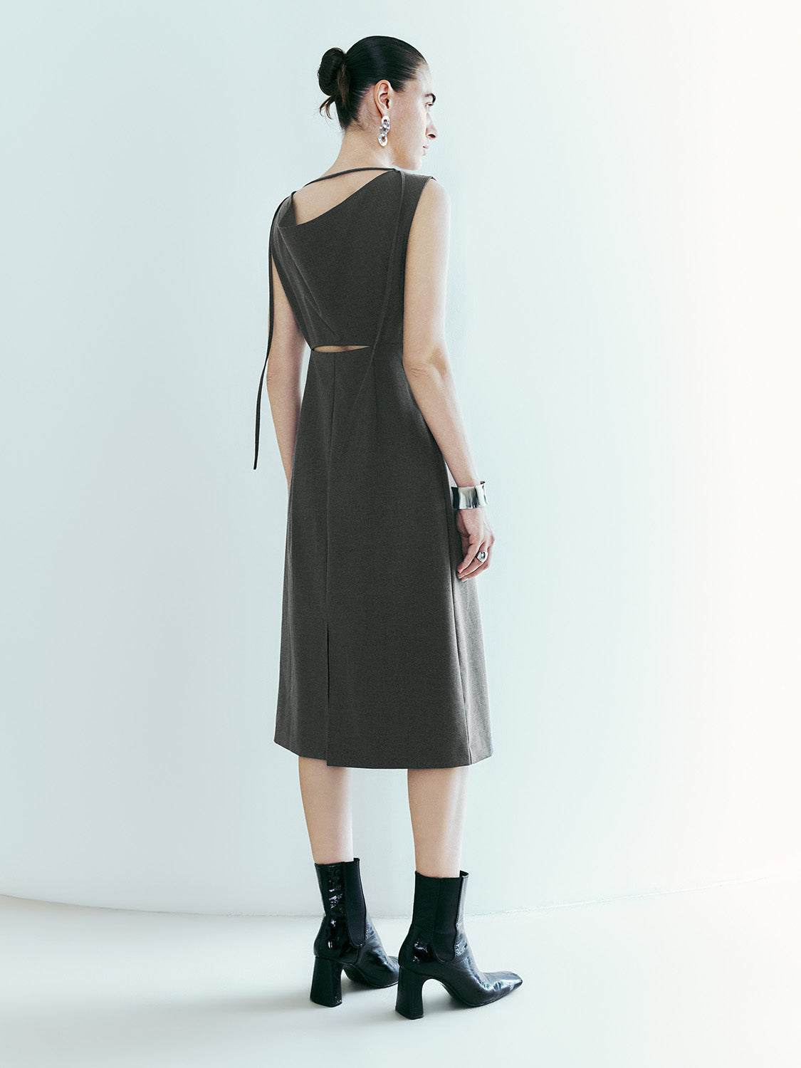 Crew Neck Skater A-Line Dress