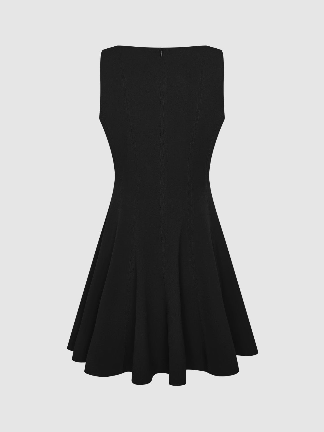 Sleeveless Crew Neck A-Line Dress