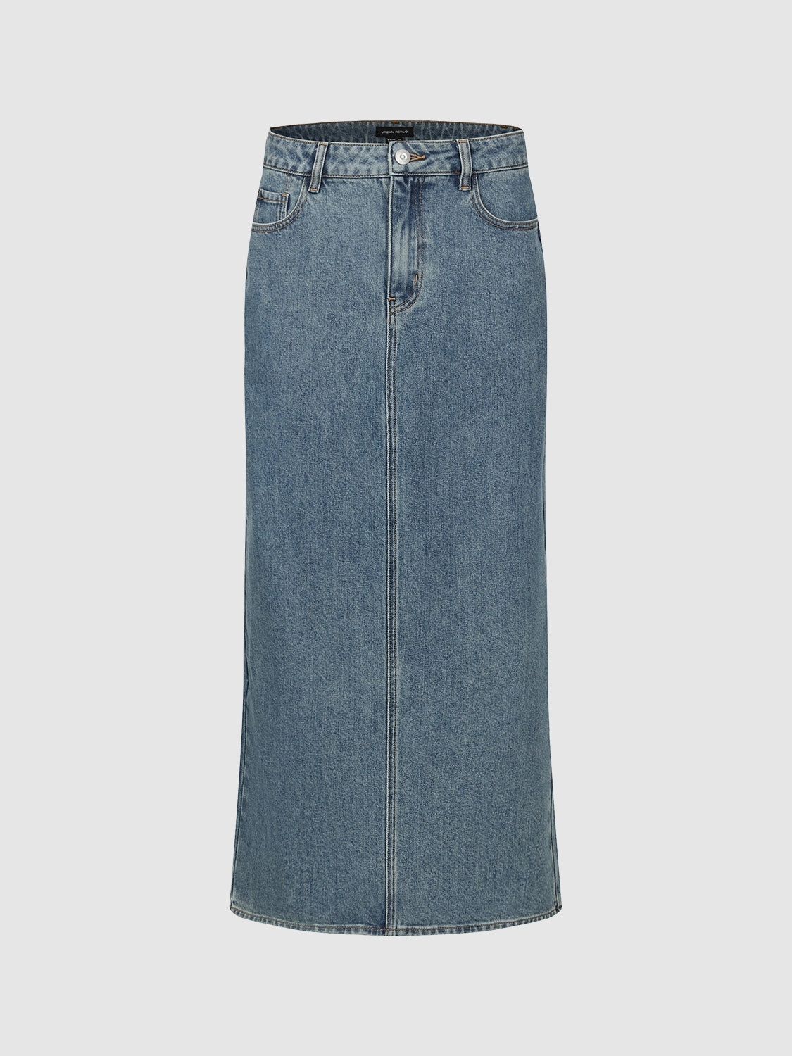 Straight Denim Skirt