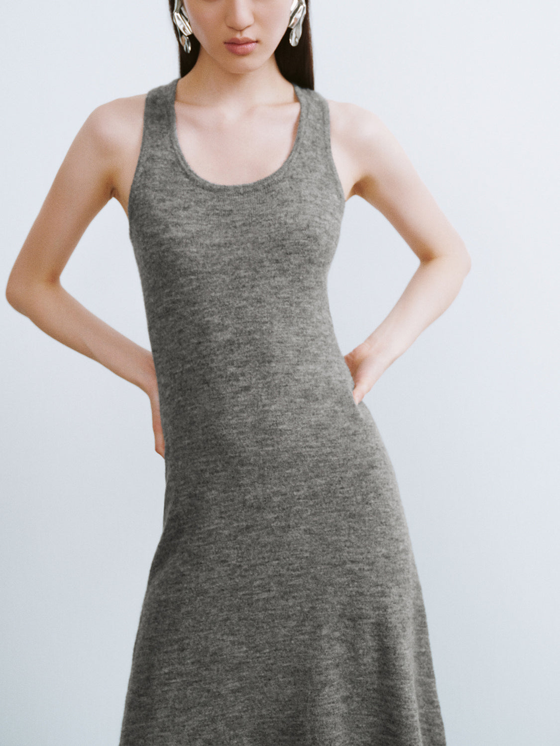 Halter Neck Skinny Knitted Dress