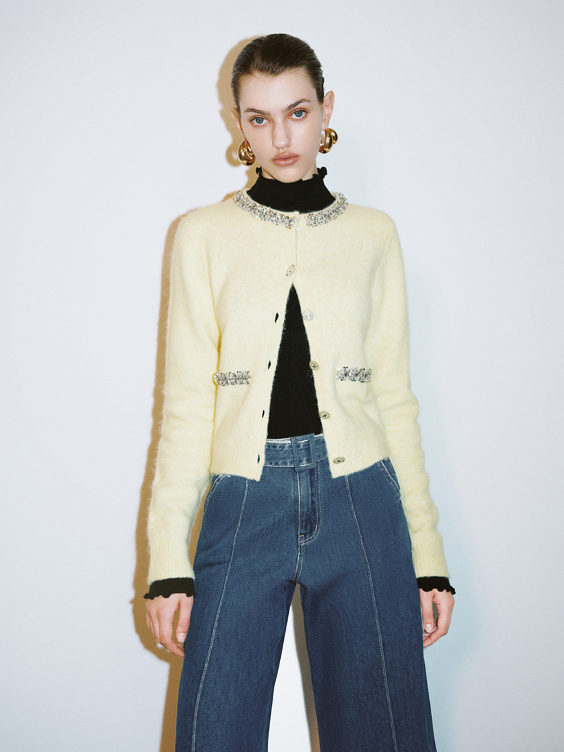 Cropped Knitted Cardigans