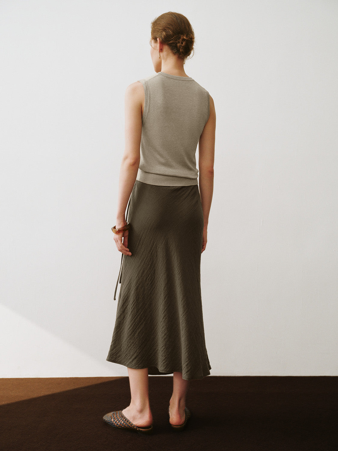 Midi A-Line Skirt