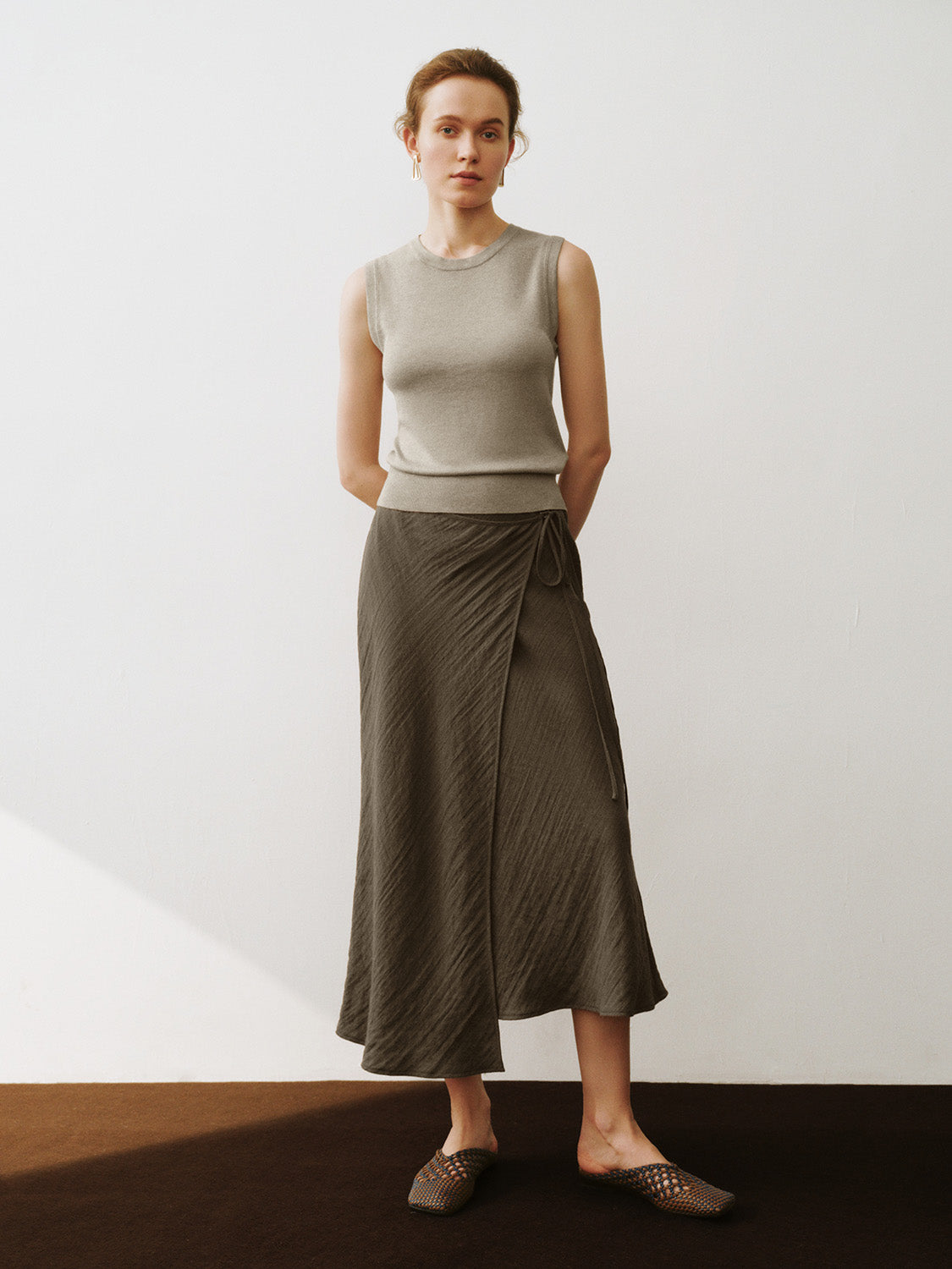 Midi A-Line Skirt