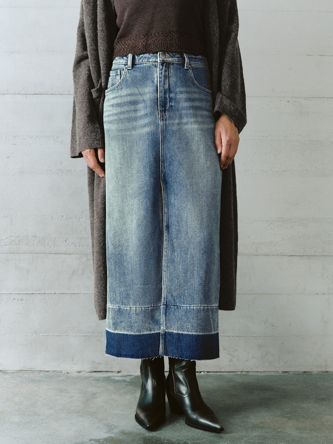 Regular Denim Skirts