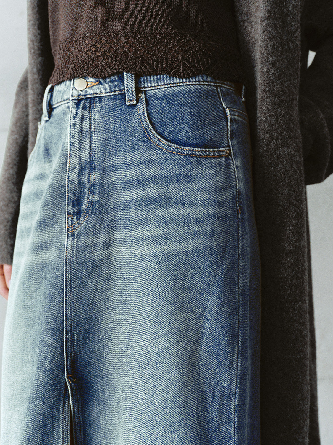 Regular Denim Skirts