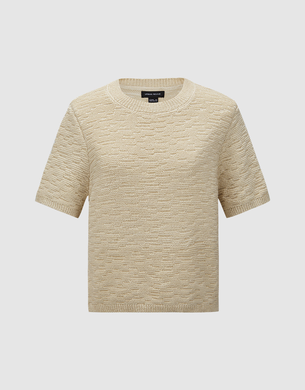 Crew Neck Knitted T-Shirt